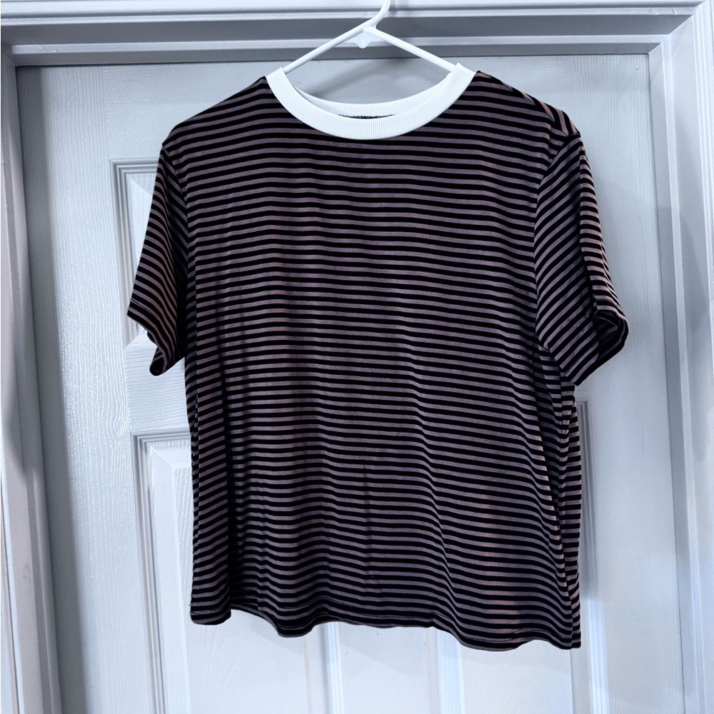 Striped Black and Brown shirt